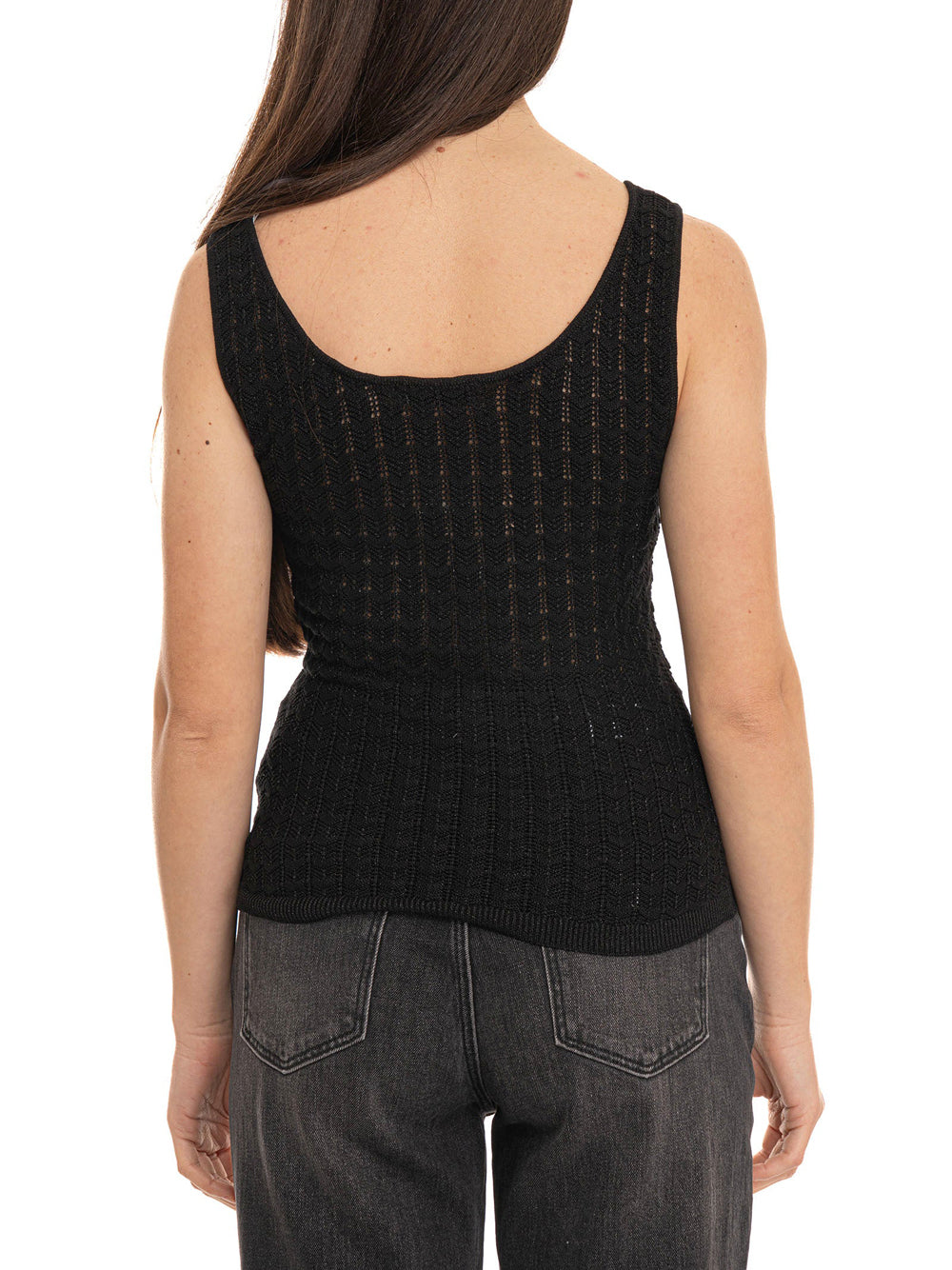 GUESS 2 USCITA Canotta Sl Rosalyn Guess - Nero
