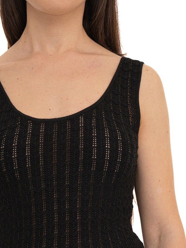 GUESS 2 USCITA Canotta Sl Rosalyn Guess - Nero