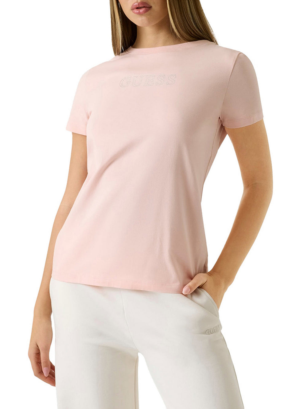 Guess T-Shirt Guess Briana Ss - Rosa
