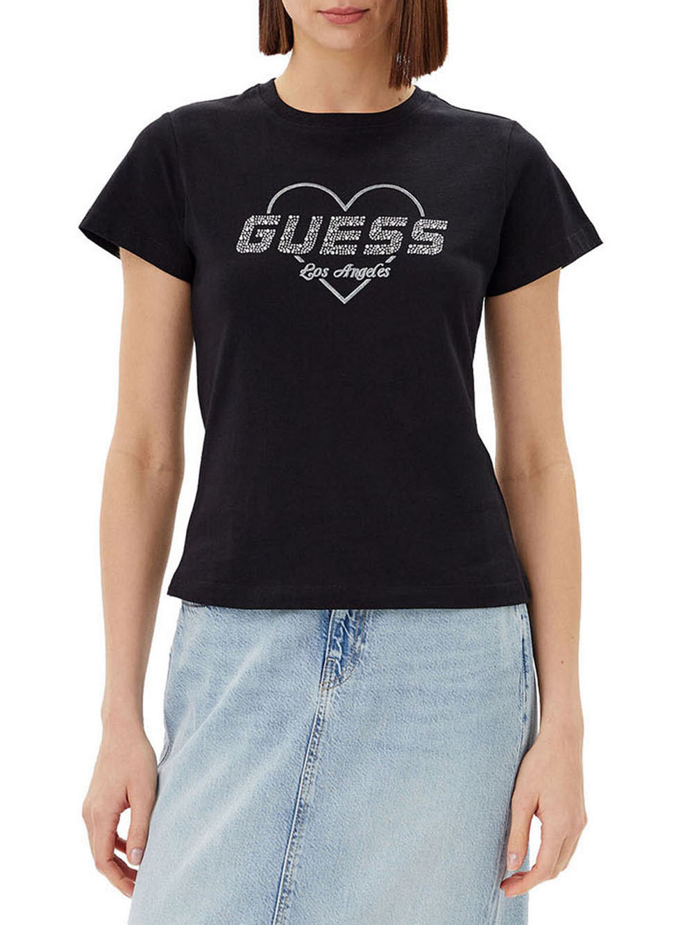 Guess T-Shirt Guess Narciso Cn - Nero