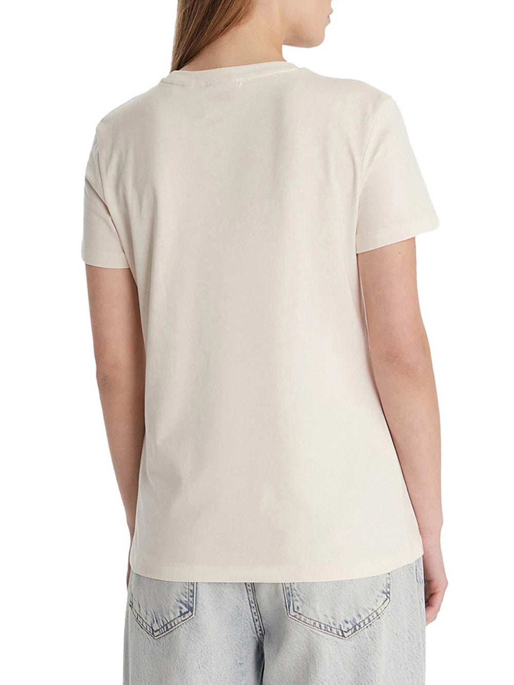 Guess T-Shirt Guess Maddalena Cn Ss - Bianco/Rosa