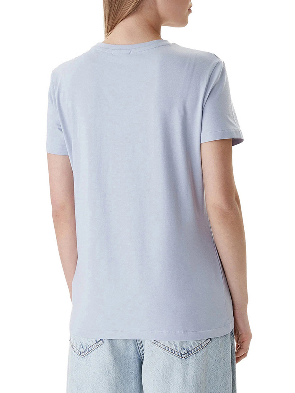 Guess T-Shirt Guess Maddalena Cn Ss - Celeste