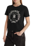 GUESS ATHLEISURE 1 USCITA T-Shirt Guess Maddalena Cn Ss - Nero