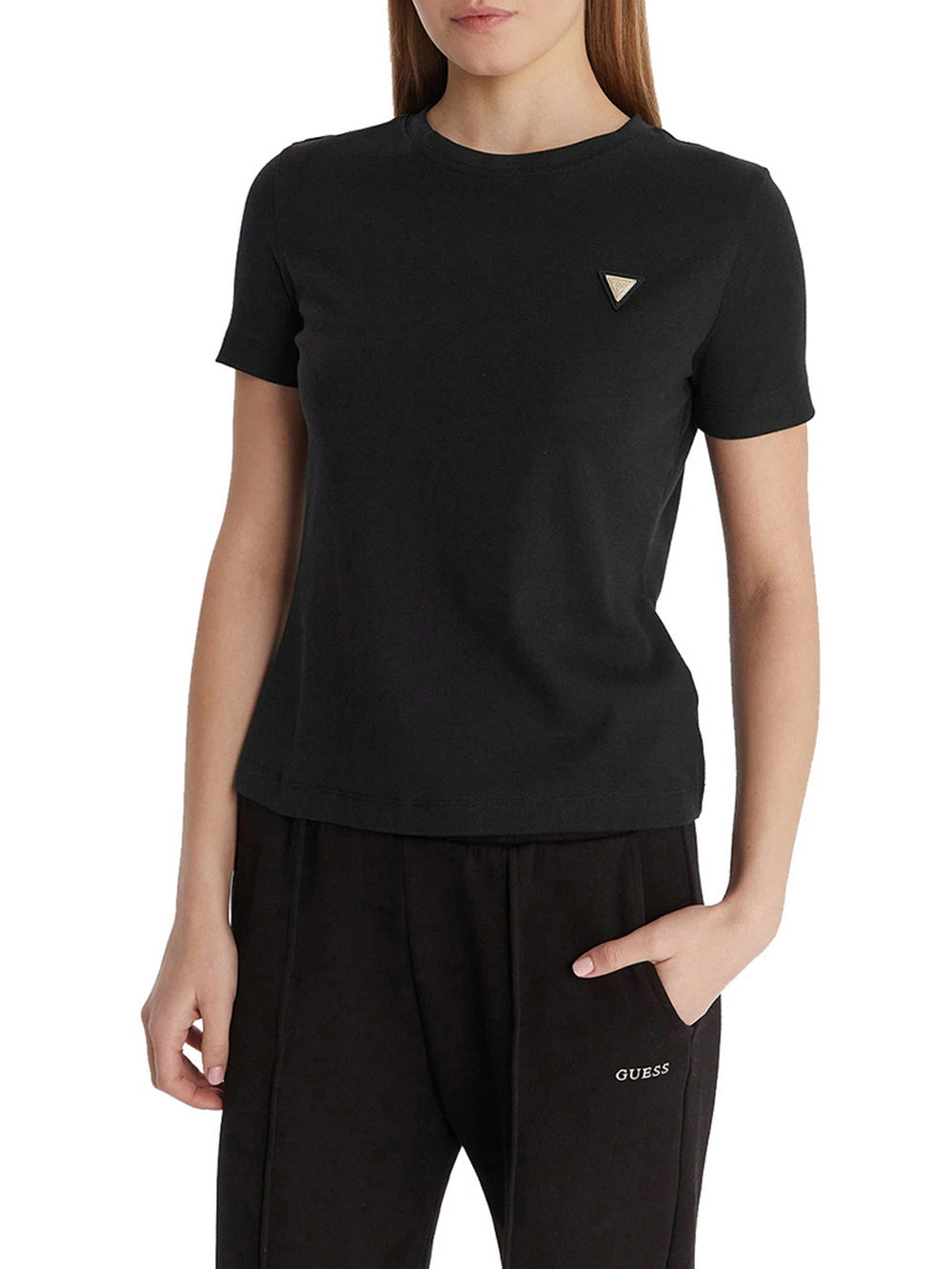 Guess T-Shirt Guess Sonia Cn Ss - Nero