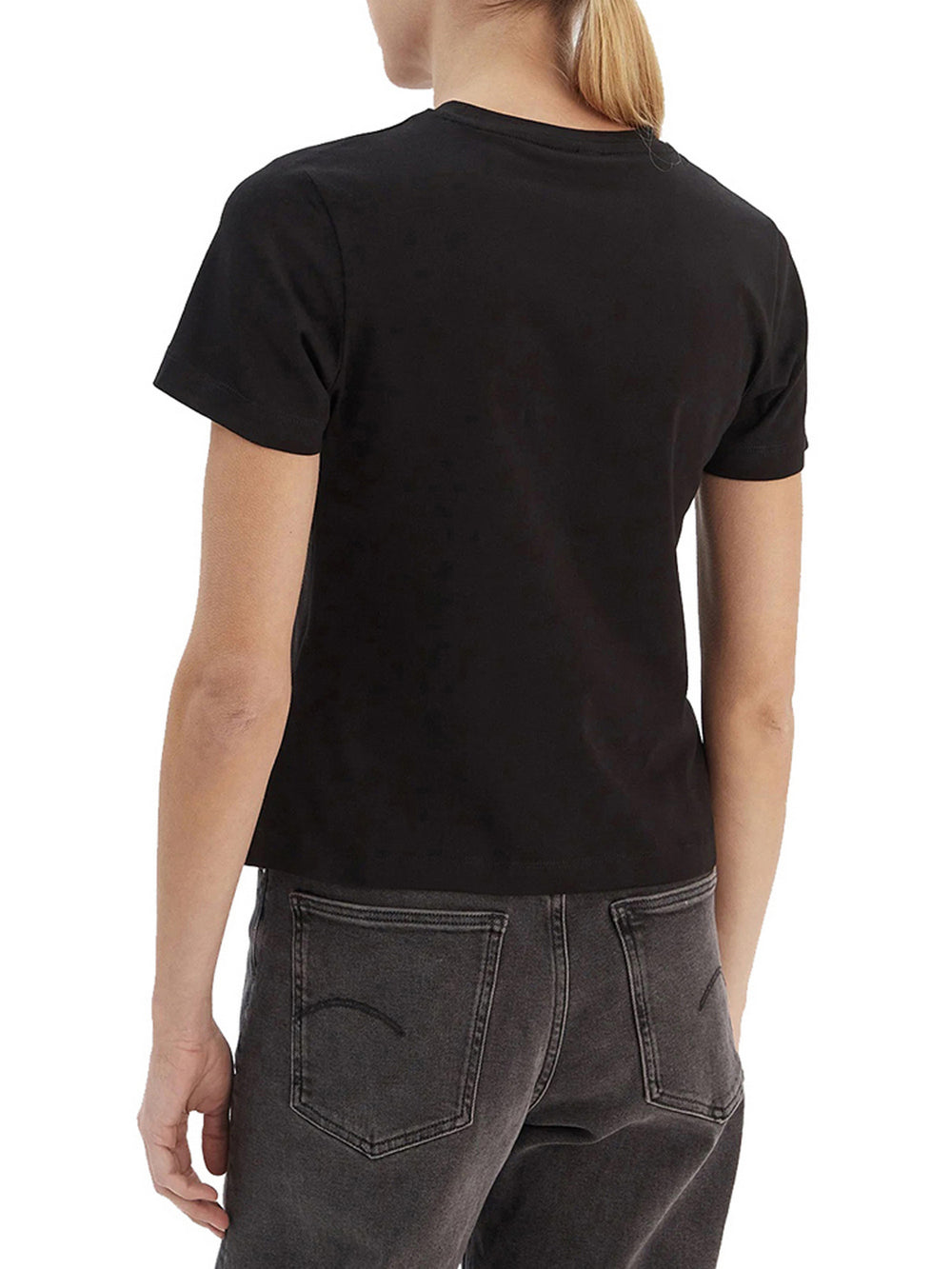 Guess T-Shirt Guess Octavia Rn Ss - Nero