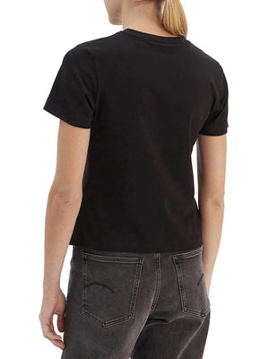 Guess T-Shirt Guess Octavia Rn Ss - Nero