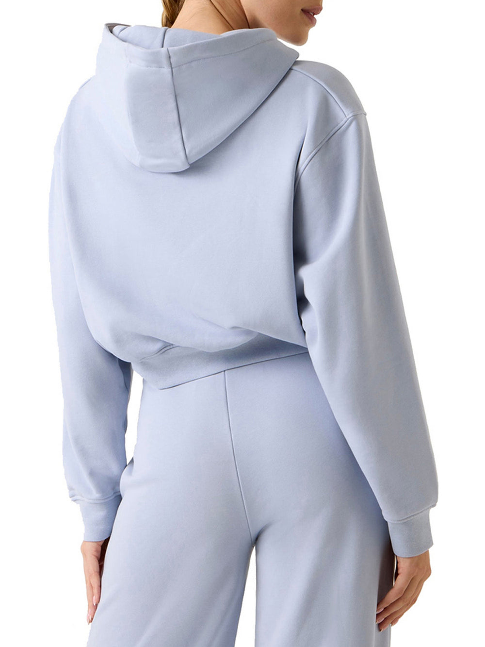 Guess Felpa Guess Yayoi Hoodie Sweatsh - Celeste