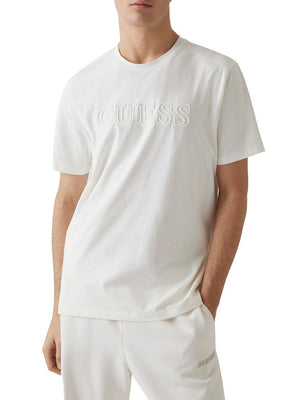 Guess T-Shirt Guess Ss Alphy - Bianco