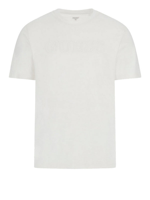 Guess T-Shirt Guess Ss Alphy - Bianco
