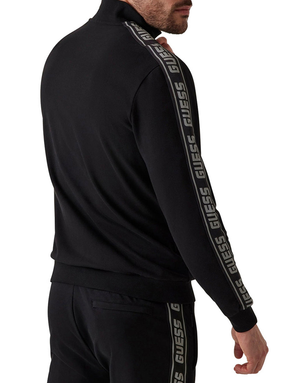 Guess Felpa Guess Full Zip New Arlo Sw - Nero