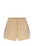 GUESS ATHLEISURE 2 USCITA Short Guess 4G Jacquard - Beige