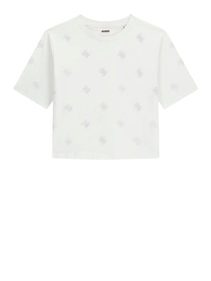 GUESS ATHLEISURE 2 USCITA T-Shirt Guess Silvy 4G Ss Cn - Bianco
