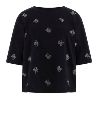GUESS ATHLEISURE 2 USCITA T-Shirt Silvy 4G Ss Cn Guess - Nero