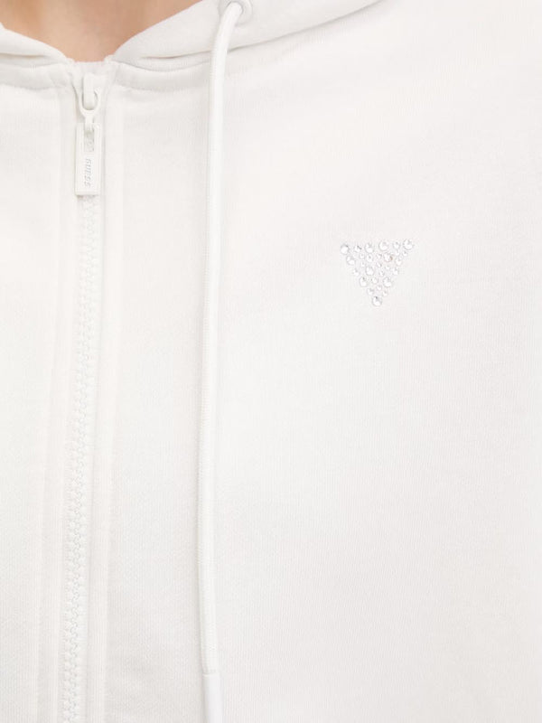GUESS ATHLEISURE 2 USCITA Felpa Silvy Full Zip Hoodi Guess - Bianco