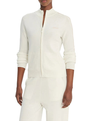 Guess Felpa Guess Gabry Full Zip - Bianco