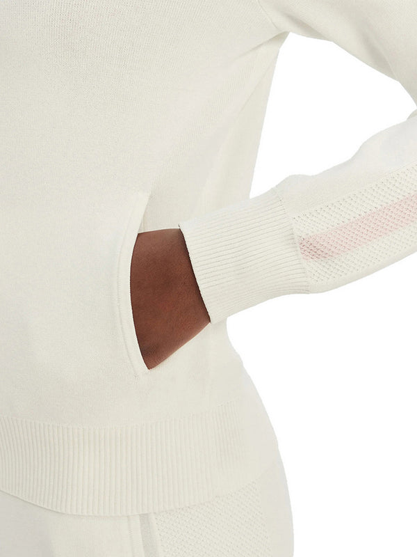 Guess Felpa Guess Gabry Full Zip - Bianco