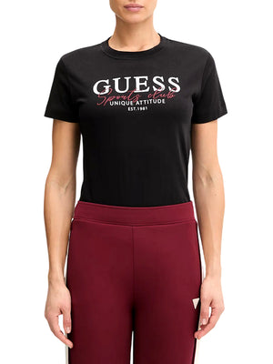 GUESS ATHLEISURE 2 USCITA T-Shirt Guess Artemisia Cn Ss - Nero
