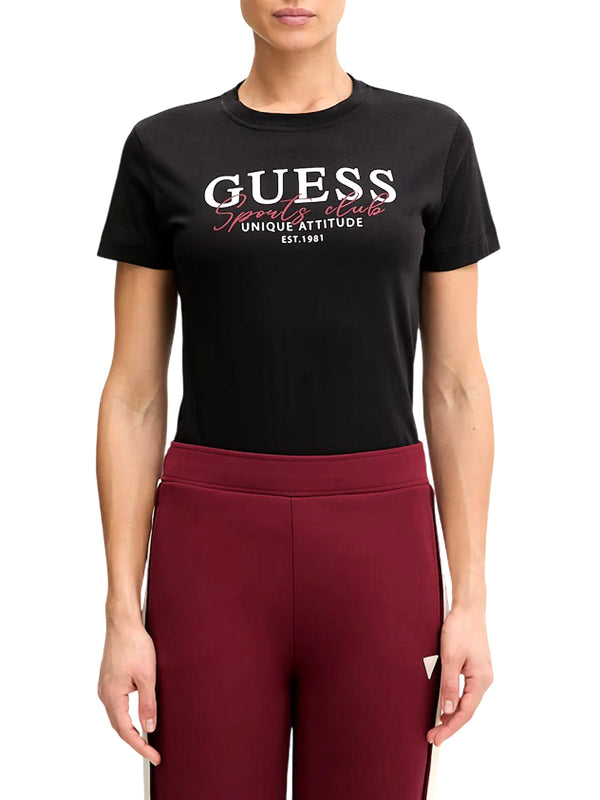 GUESS ATHLEISURE 2 USCITA T-Shirt Guess Artemisia Cn Ss - Nero