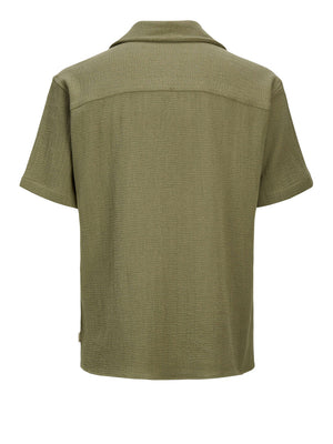 JACK&JONES MAIN 1 Camicia Jack&Jones Jorcoba Stripe Resort - Verde