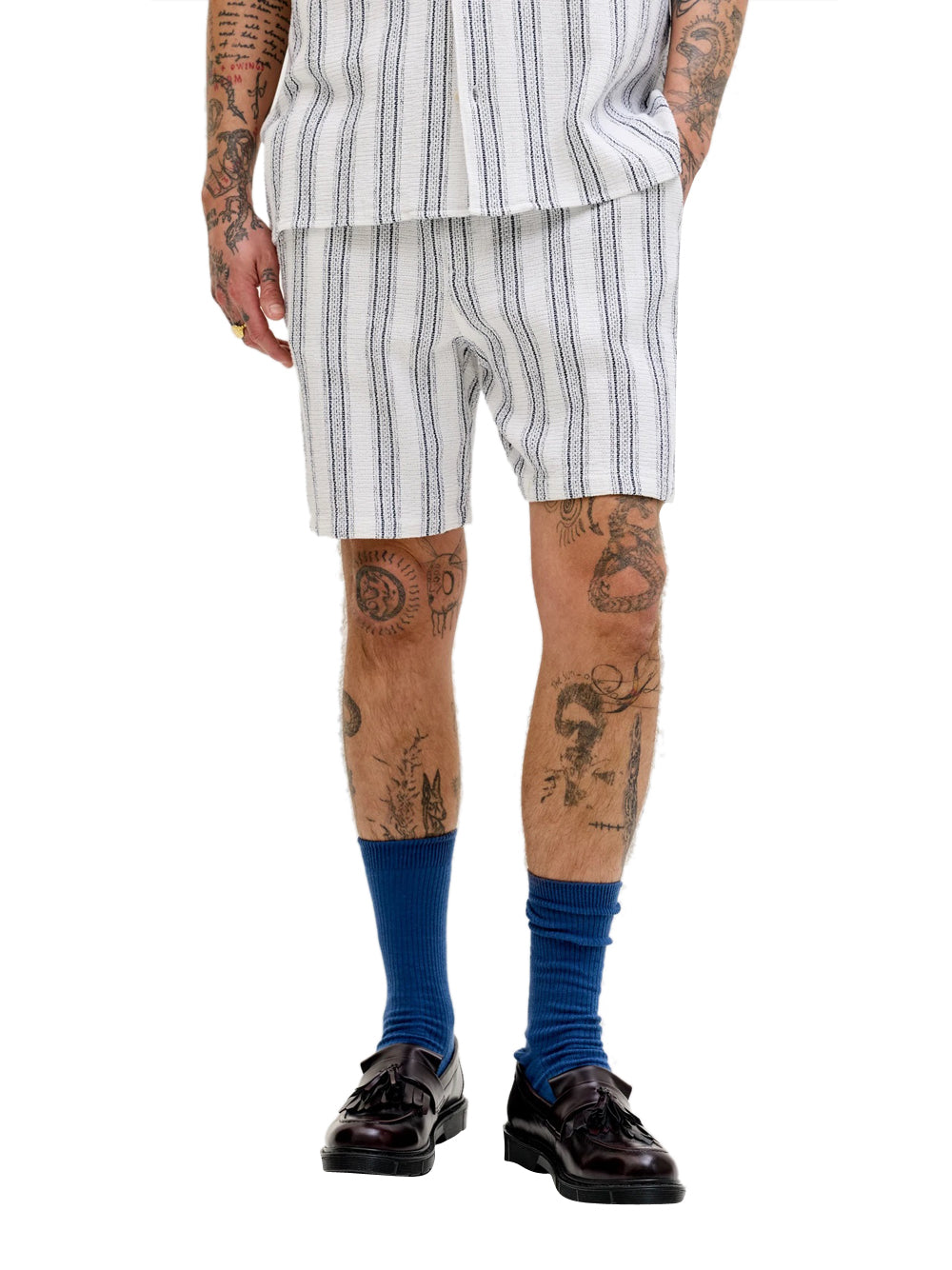 JACK&JONES MAIN 1 Bermuda Jack&Jones - Blu/Bianco