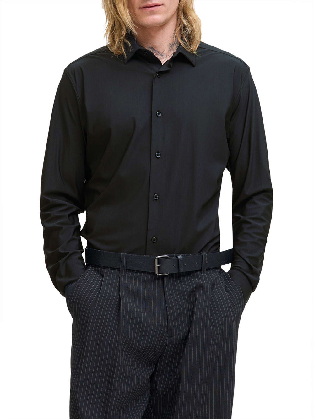 JACK&JONES MAIN 1 Camicia Jack&Jones Jprblaactive Stretch - Nero