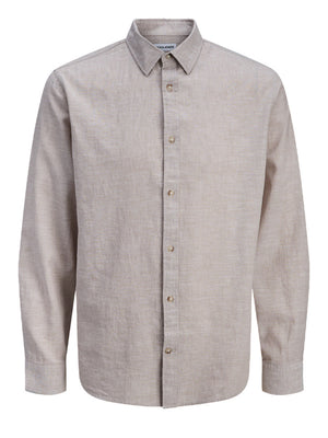 JACK&JONES MAIN 1 Camicia Jack&Jones Regular Fit - Tortora
