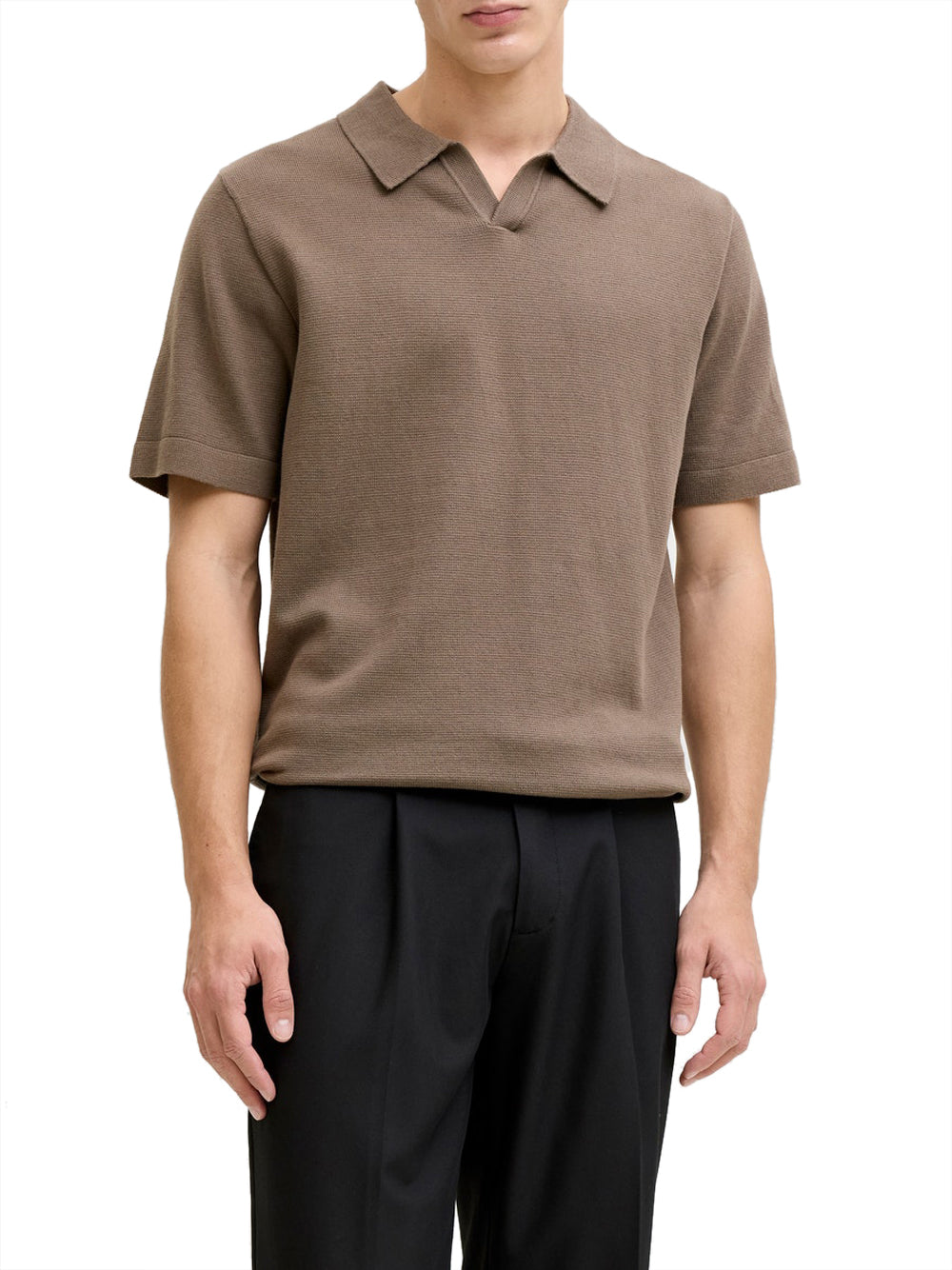 JACK&JONES MAIN 1 Polo In Maglia Jack&Jones - Marrone