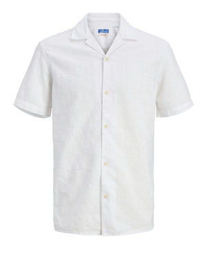 JACK&JONES MAIN 1 Camicia Jack&Jones Jprblusummer Lin Blend Bianco