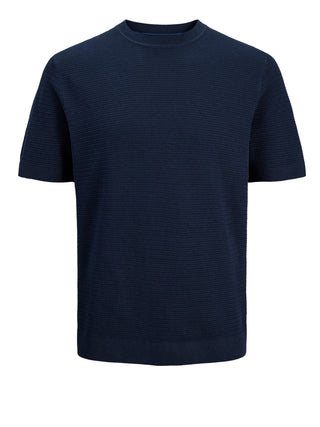 JACK&JONES MAIN 1 T-Shirt In Maglia Jack&Jones - Blu
