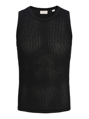 JACK&JONES MAIN 1 Canotta Jcodut Nkit Tank Jack&Jones - Nero