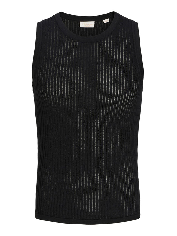 JACK&JONES MAIN 1 Canotta Jcodut Nkit Tank Jack&Jones - Nero