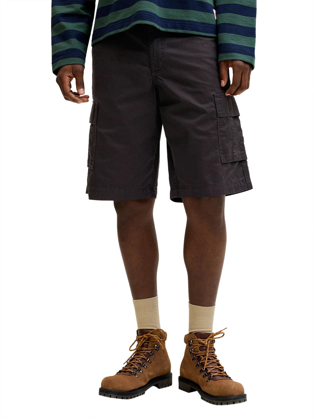 JACK&JONES MAIN 1 Bermuda Jack&Jones Jpstcole Matty Cargo Nero