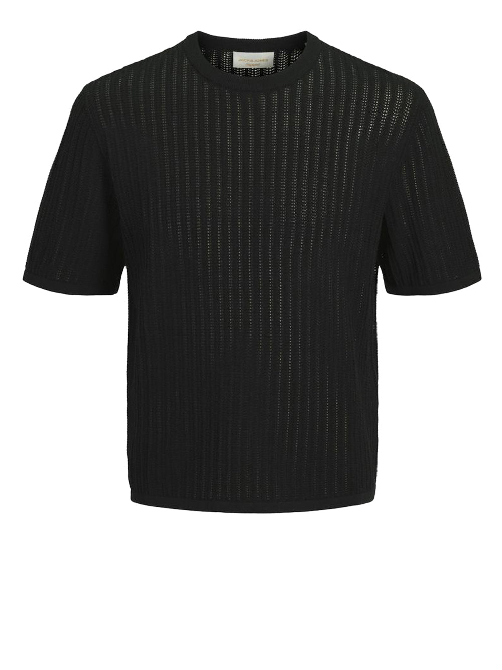 JACK&JONES MAIN 1 Maglia Jack&Jones Jormaine Knit Ss Crew Neck - Nero
