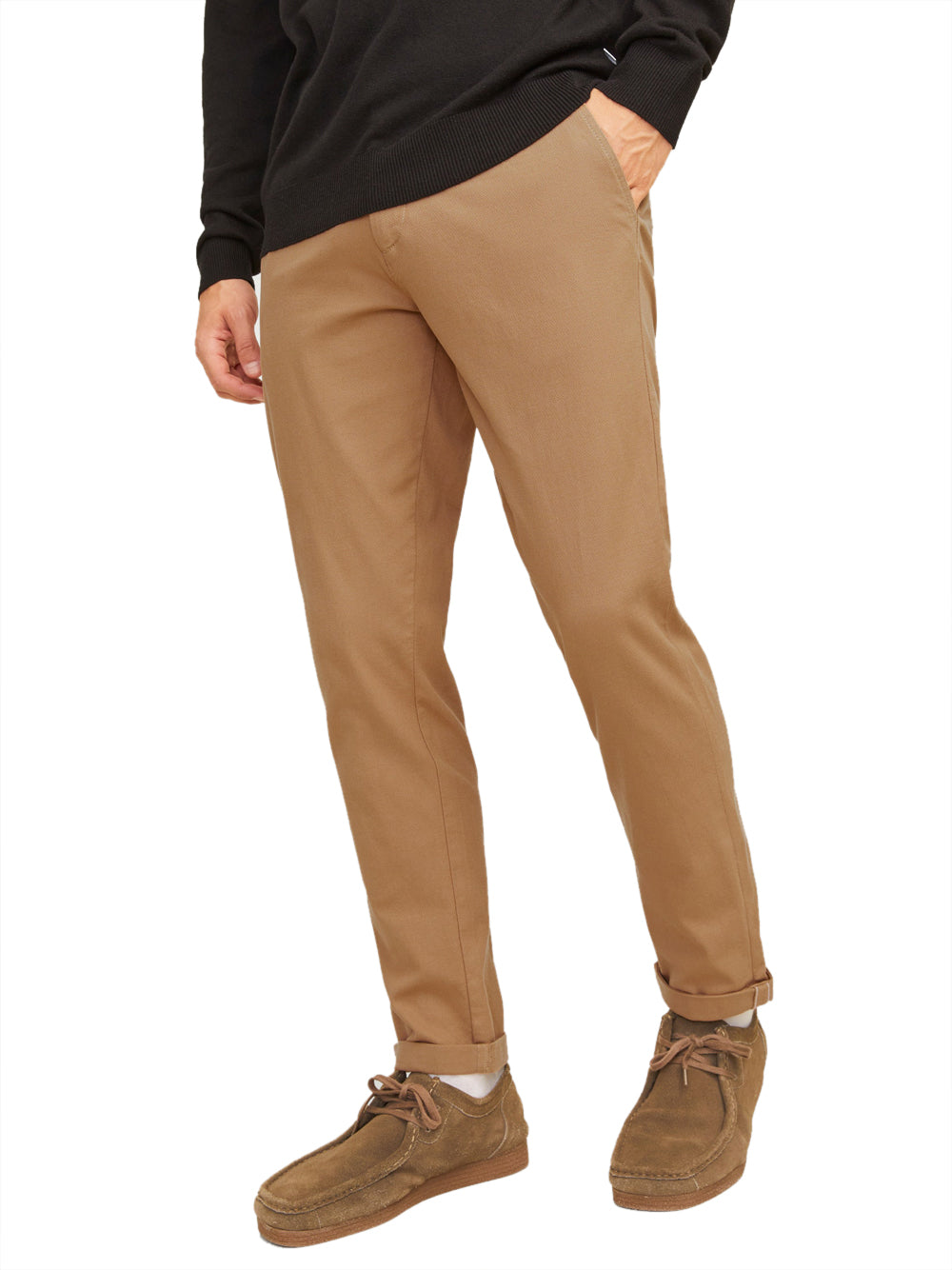 JACK&JONES STOCK Pantalone Jack&Jones Chino Slim Fit - Cammello