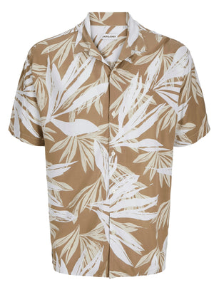 JACK&JONES STOCK Camicia Jack&Jones Tropical - Beige