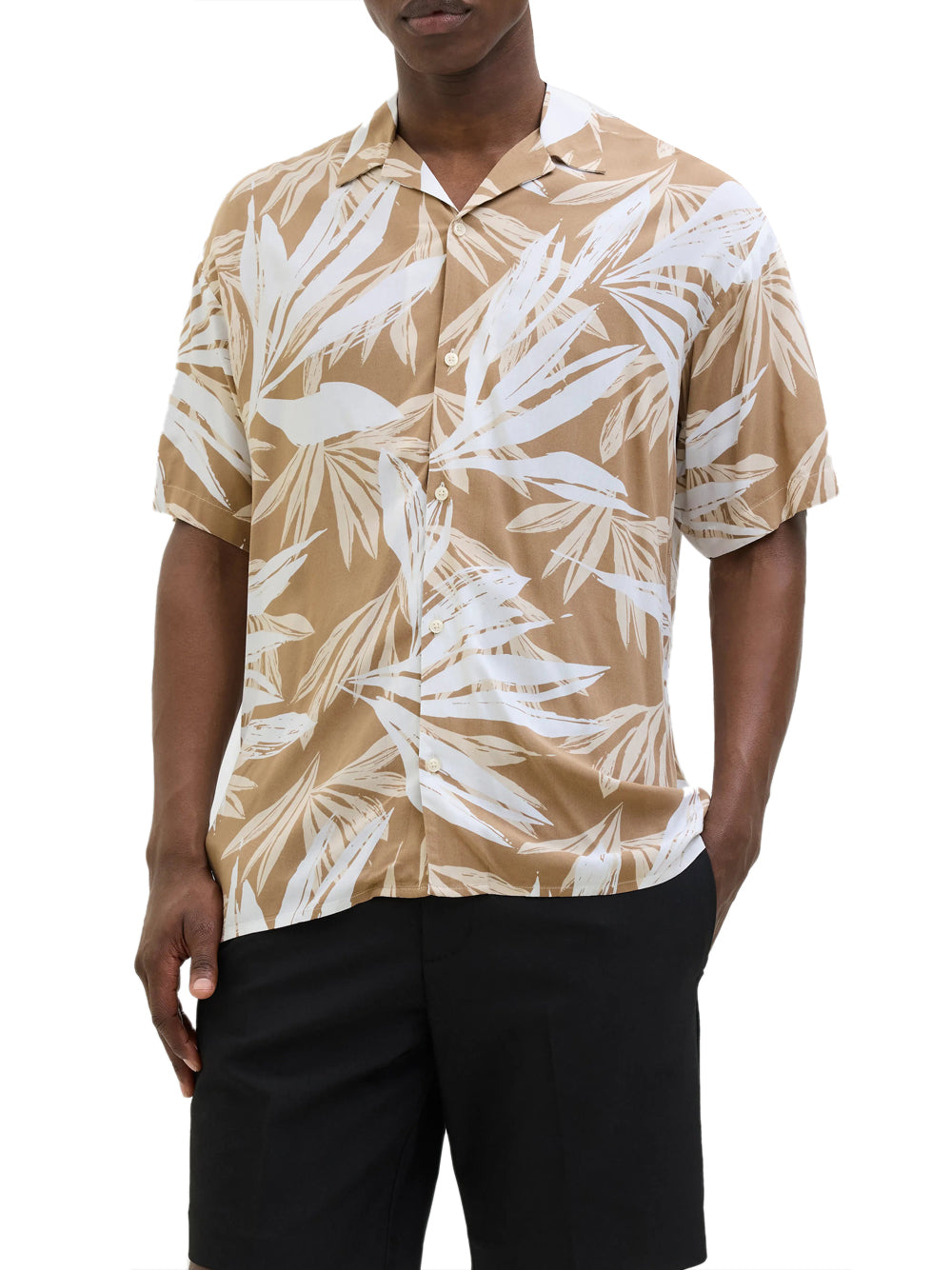 JACK&JONES STOCK Camicia Jack&Jones Tropical - Beige