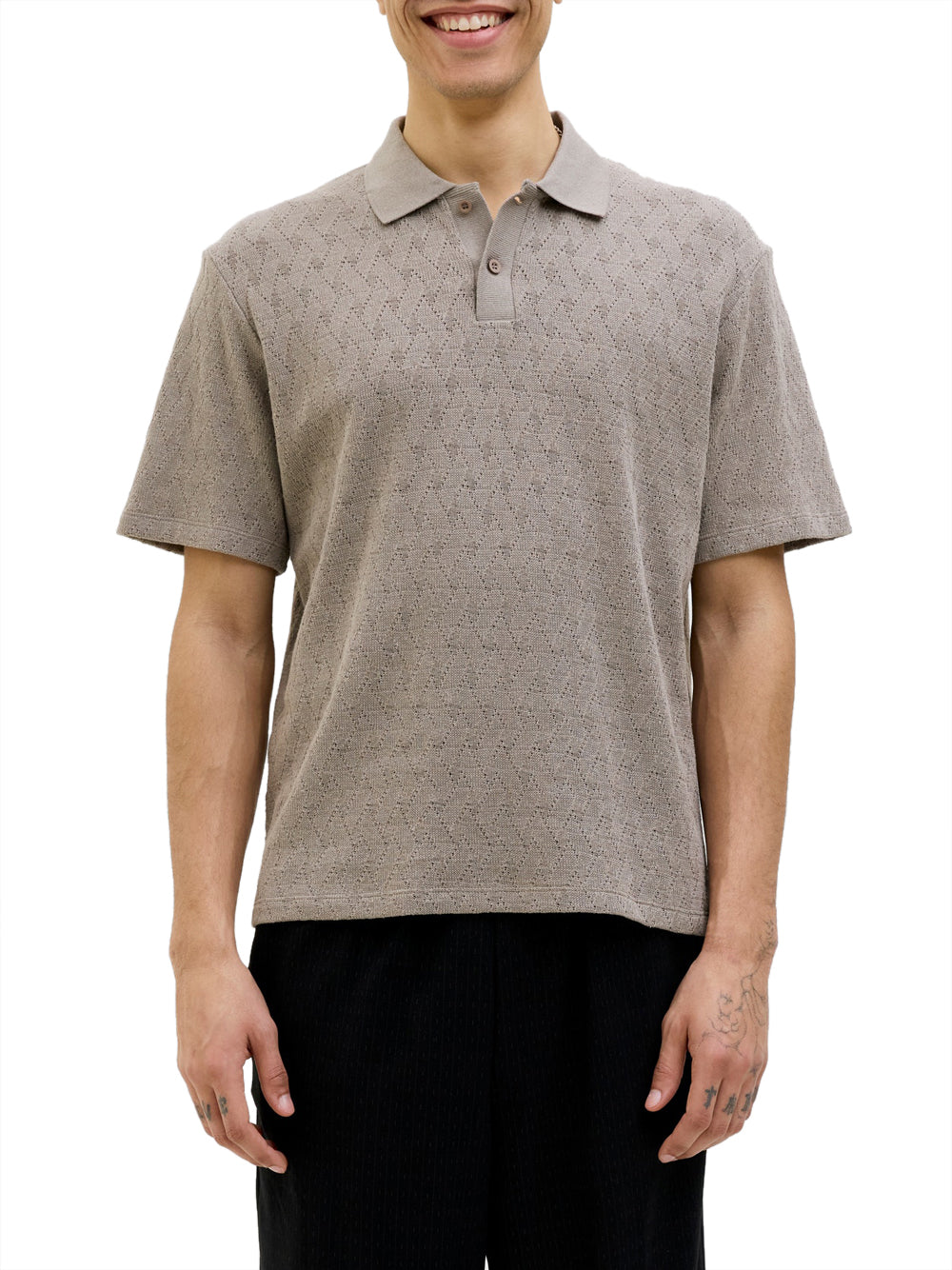 JACK&JONES STOCK Polo Jack&Jones - Tortora