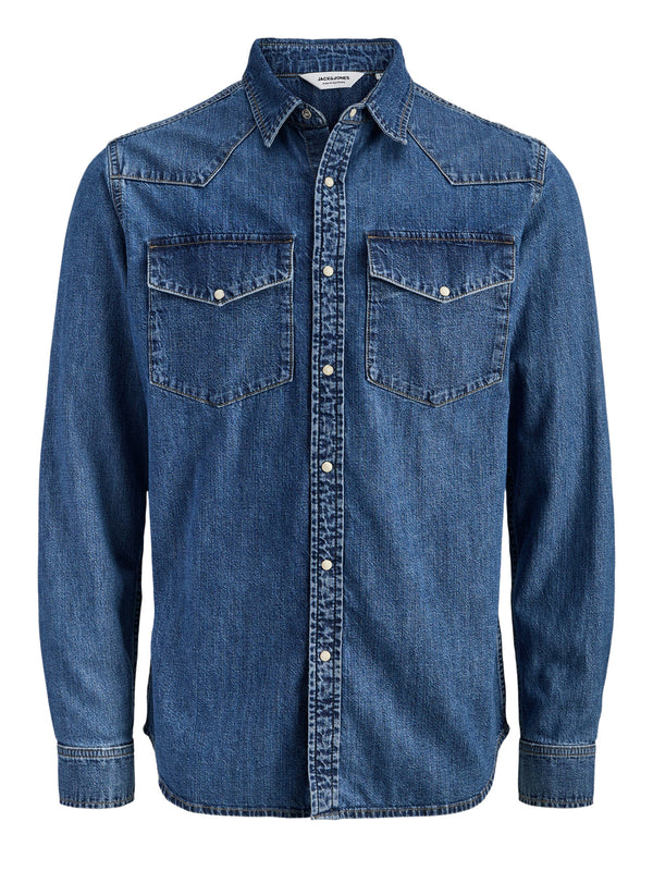 JACK&JONES STOCK Camicia Jack&Jones Slim Fit - Dark Denim