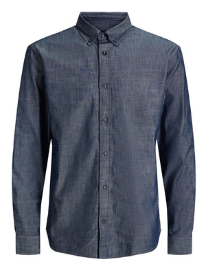 JACK&JONES STOCK Camicia Jack&Jones Long sleeve Richard Chambray - Blu