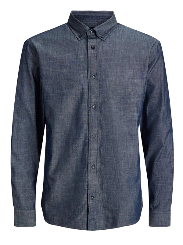JACK&JONES STOCK Camicia Jack&Jones Long sleeve Richard Chambray - Blu