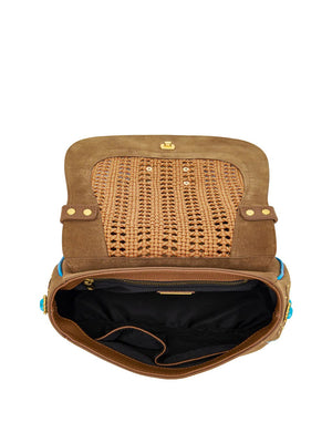 La Carrie Borsa A Mano La Carrie Jungle - Cuoio/Multi