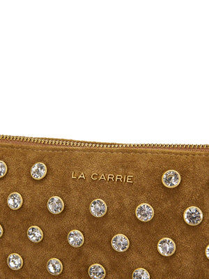 La Carrie Pochette La Carrie Night Con Frange - Cuoio