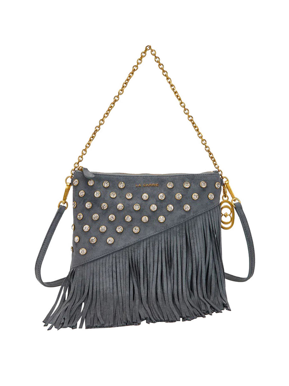 La Carrie Pochette La Carrie Night Con Frange - Jeans