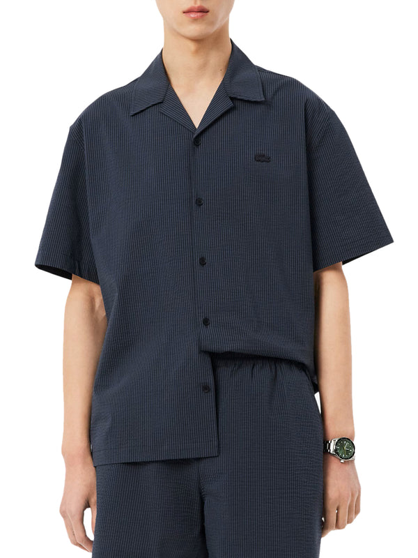 LACOSTE Camicia Lacoste Relaxed Fit - Navy