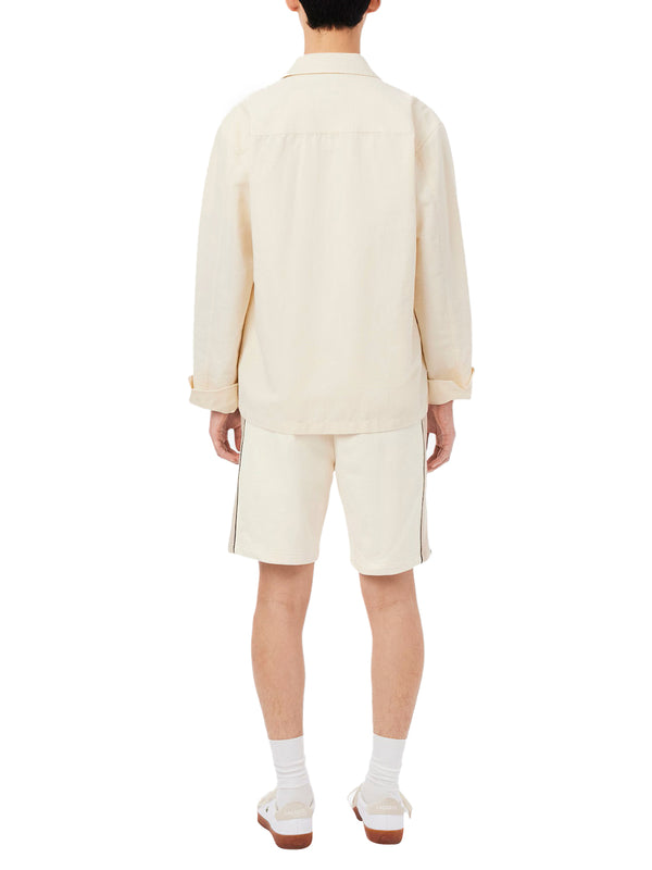 LACOSTE Shorts Lacoste In Tessuto Felpato Regular Fit Color Block - Beige