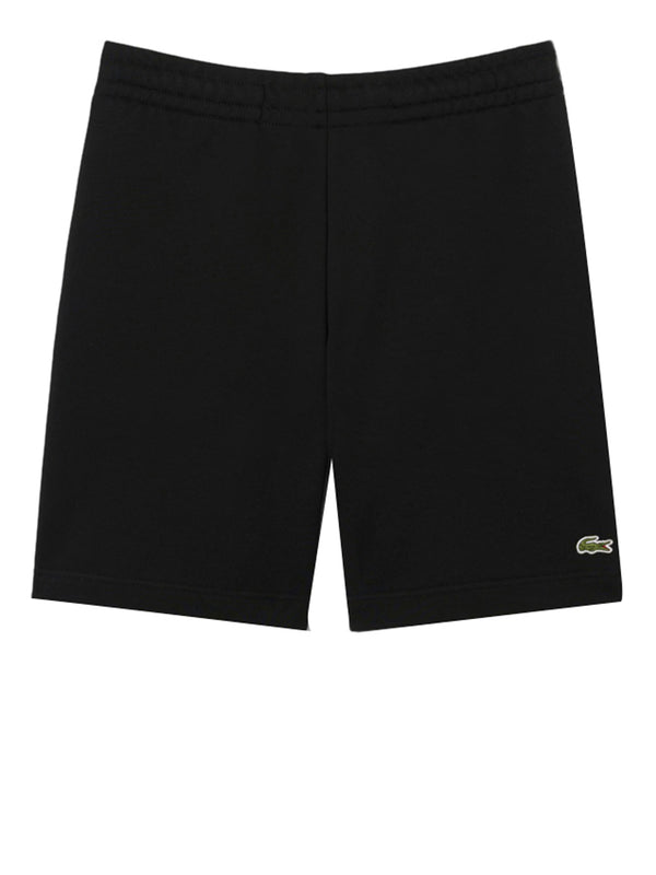LACOSTE Bermuda Lacoste In Tessuto Felpato Regular Fit - Nero