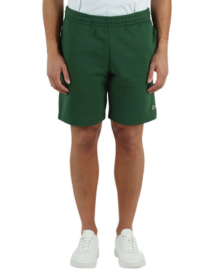 LACOSTE Bermuda Lacoste In Tessuto Felpato Regular Fit - Verde