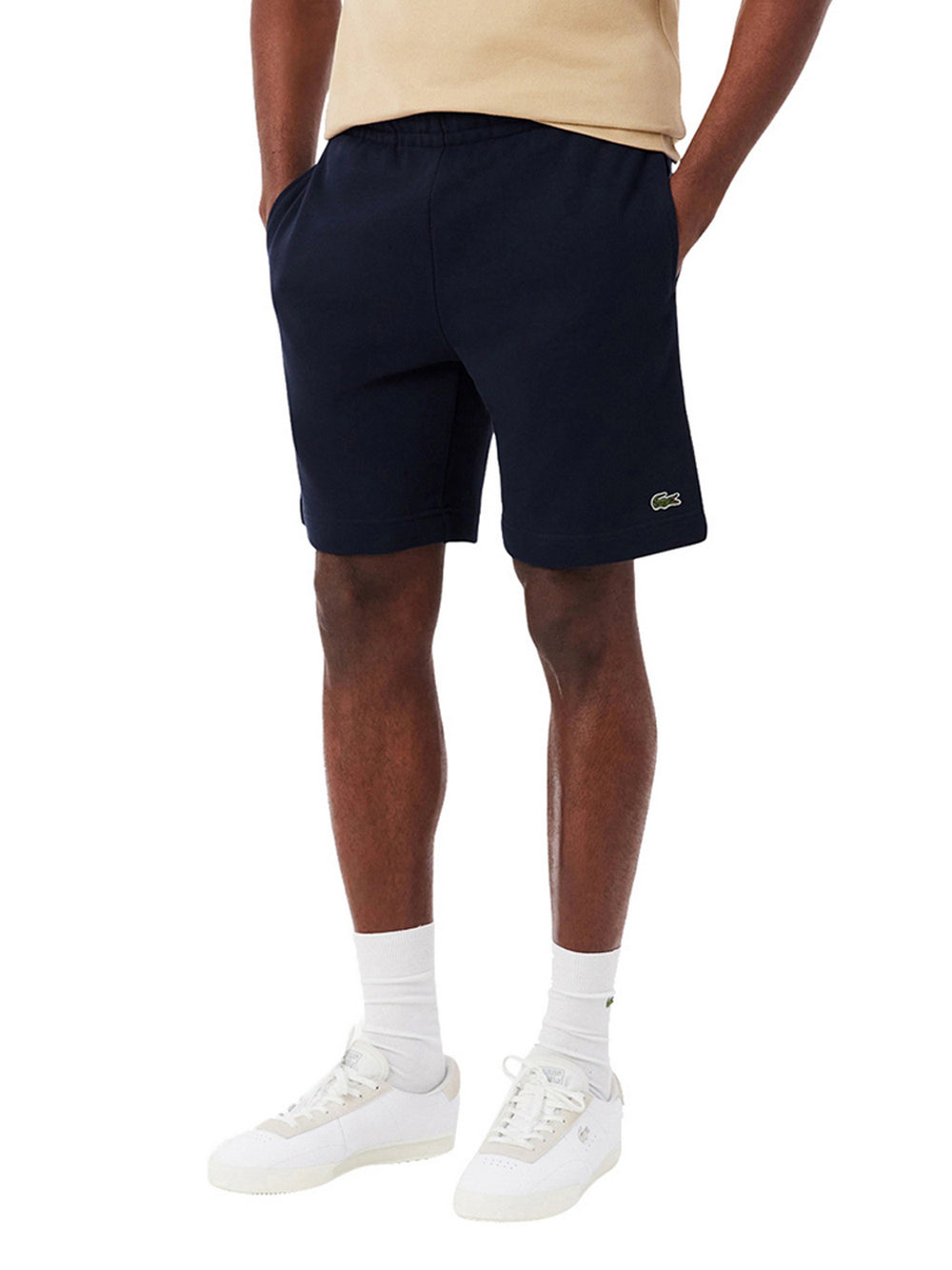 Lacoste Short Lacoste In Tessuto Felpato - Blu