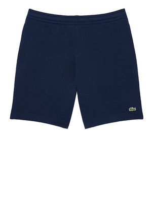 Lacoste Short Lacoste In Tessuto Felpato - Blu