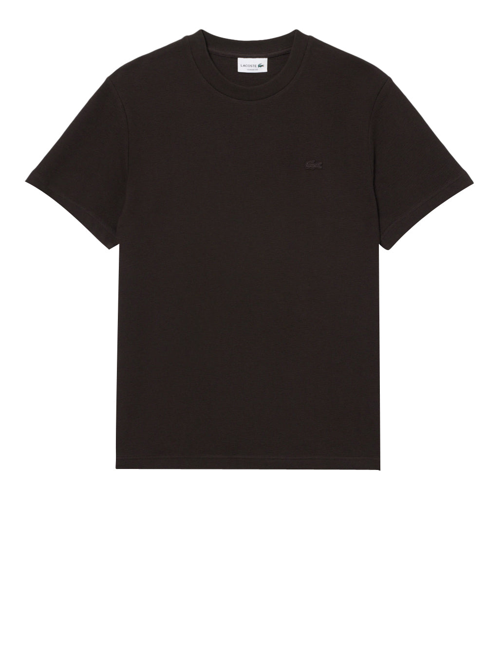 LACOSTE T-shirt Lacoste In Jersey Testurizzata - Marrone